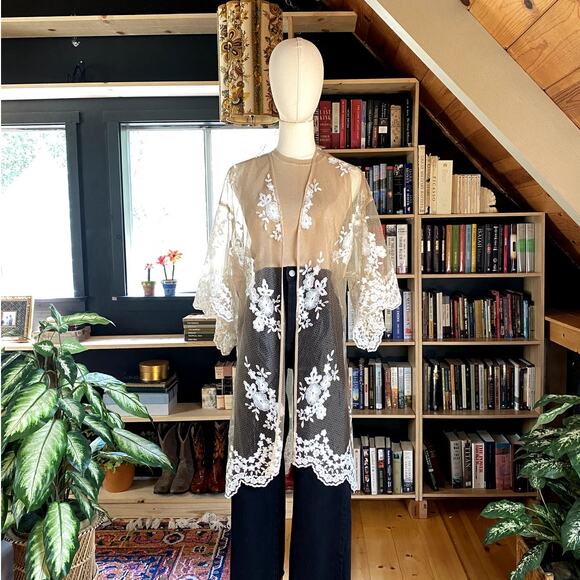 Victoria Secret Sheer Lace Jacket - Picture 1 of 7